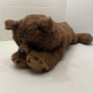 Vintage Kamar Life Like Bear Large Plush 28 Inches Long Stuffed Animal Realistic